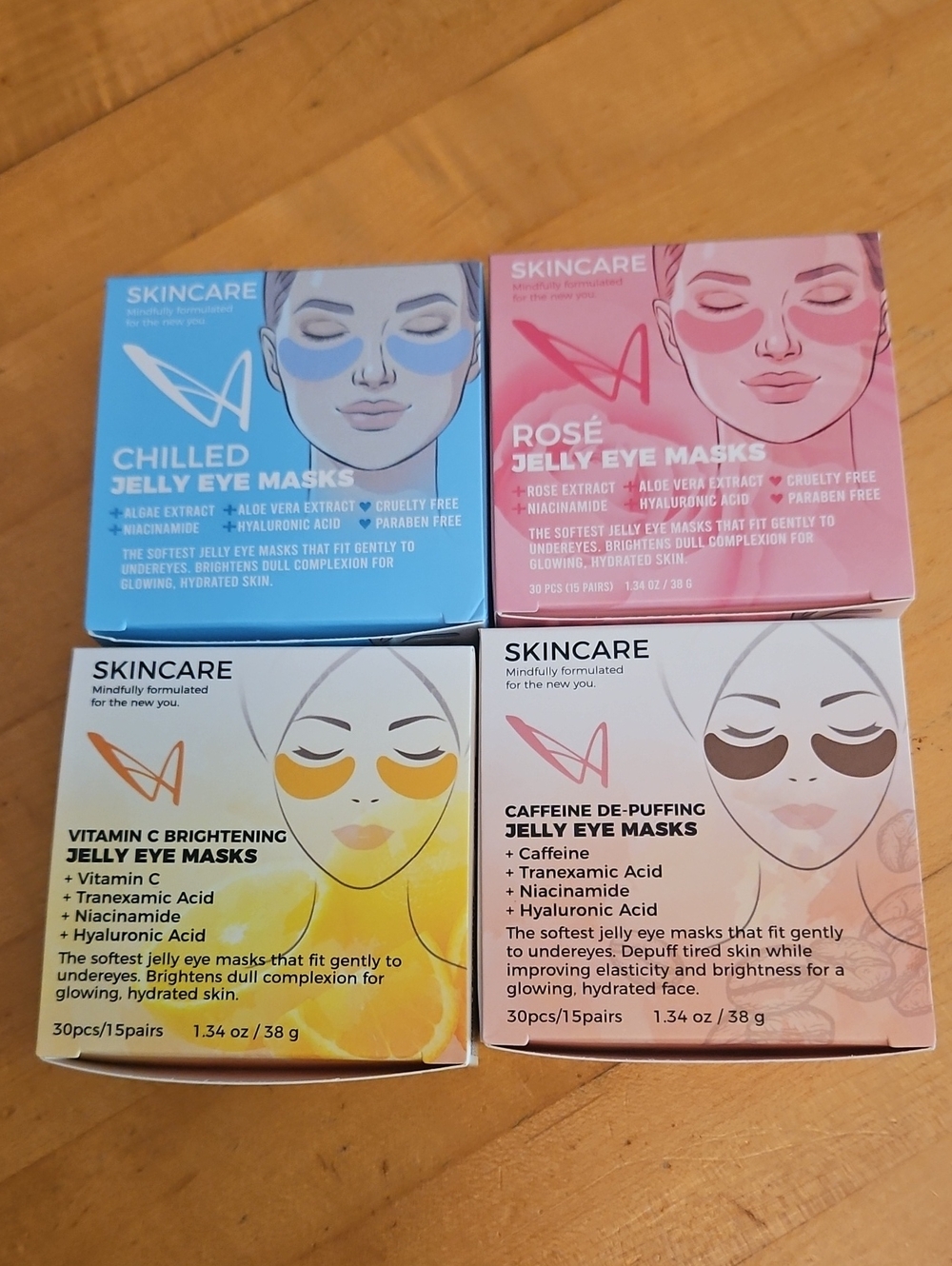 LA Splash Jelly Eye Mask Lot Of 4